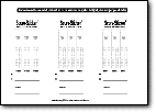 Score Sheet for Score-Stickers