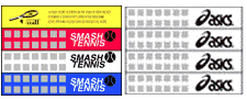 Promotional Score-Stickers for squash rackets