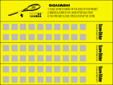 Score-Stickers for squash